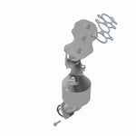 MagnaFlow 52548 oem grade manifold converter, opposite rear three-quarter view of the turntable spin