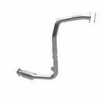 MagnaFlow 49719 oem grade direct-fit catalytic converter, opposite front three-quarter view of the turntable spin