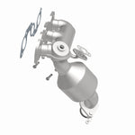 MagnaFlow 50260 hm grade manifold converter, side view of the turntable spin