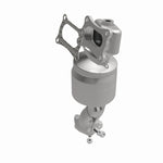 MagnaFlow 51995 oem grade manifold converter, front three-quarter view of the turntable spin