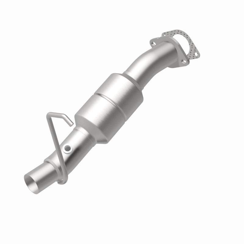 MagnaFlow 4551006 carb direct-fit catalytic converter, rear view of the turntable spin