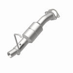 MagnaFlow 4551006 carb direct-fit catalytic converter, rear view of the turntable spin