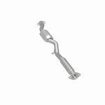 MagnaFlow 22768 epa direct-fit catalytic converter, rear three-quarter view of the turntable spin