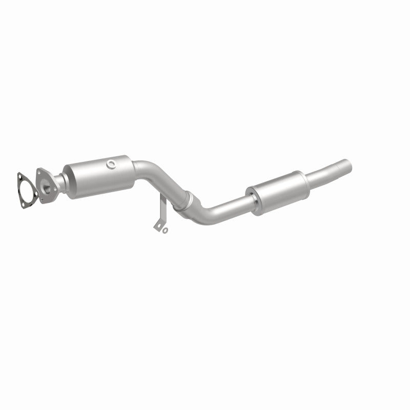 MagnaFlow 24356 hm grade direct-fit catalytic converter, front three-quarter view of the turntable spin