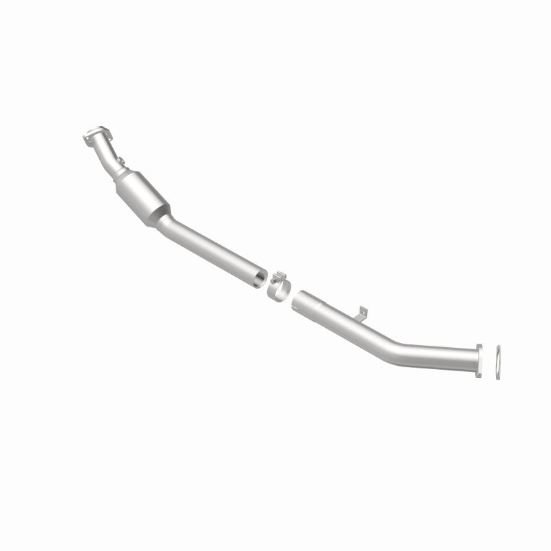 MagnaFlow 4561030 carb direct-fit catalytic converter, rear view of the turntable spin