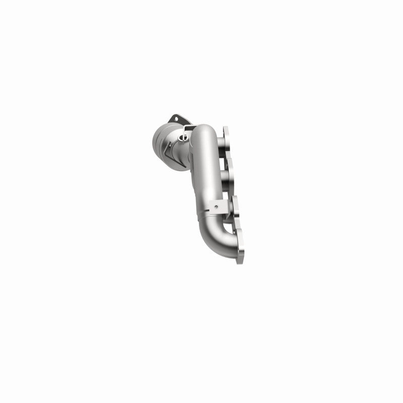 MagnaFlow 5531881 carb manifold converter, opposite side view of the turntable spin