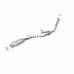 MagnaFlow 93269 hm grade direct-fit catalytic converter, rear view of the turntable spin