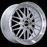 BBS LM 20x10 5x120 ET33 Diamond Silver Center Diamond Cut Lip Wheel -82mm PFS/Clip Required