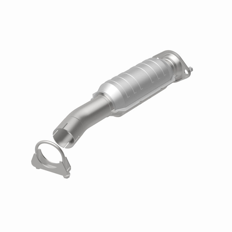 MagnaFlow 23084 hm grade direct-fit catalytic converter, rear view of the turntable spin
