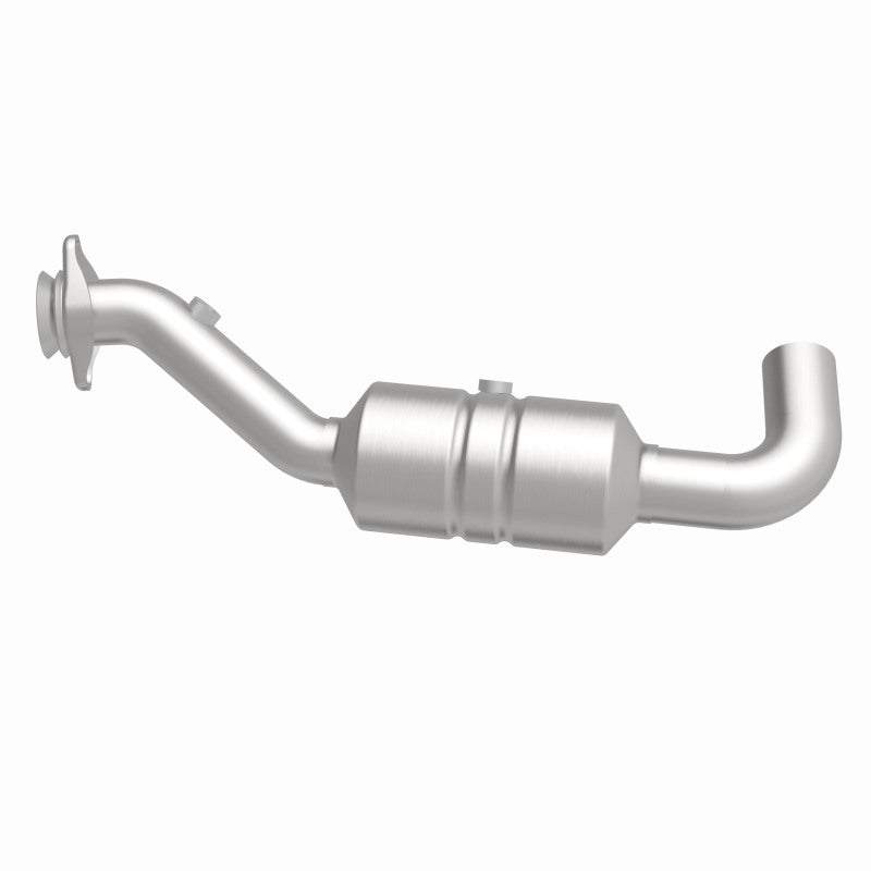 MagnaFlow 52591 oem grade direct-fit catalytic converter, side view of the turntable spin