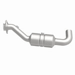 MagnaFlow 52591 oem grade direct-fit catalytic converter, side view of the turntable spin