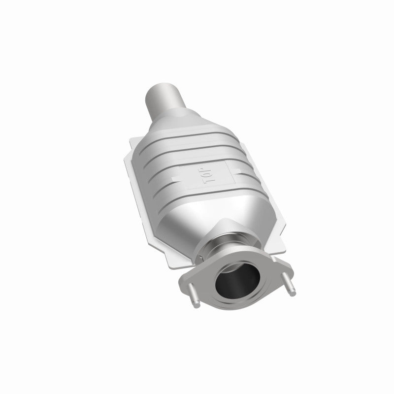 MagnaFlow 49981 oem grade direct-fit catalytic converter, opposite side view of the turntable spin