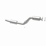 MagnaFlow 49903 oem grade direct-fit catalytic converter, opposite rear three-quarter view of the turntable spin