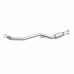 MagnaFlow 52841 oem grade direct-fit catalytic converter, front three-quarter view of the turntable spin