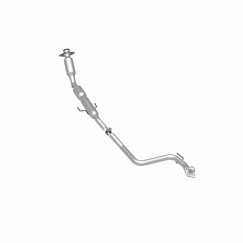 MagnaFlow 52159 oem grade direct-fit catalytic converter, rear three-quarter view of the turntable spin