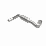 MagnaFlow 5551694 carb direct-fit catalytic converter, front three-quarter view of the turntable spin