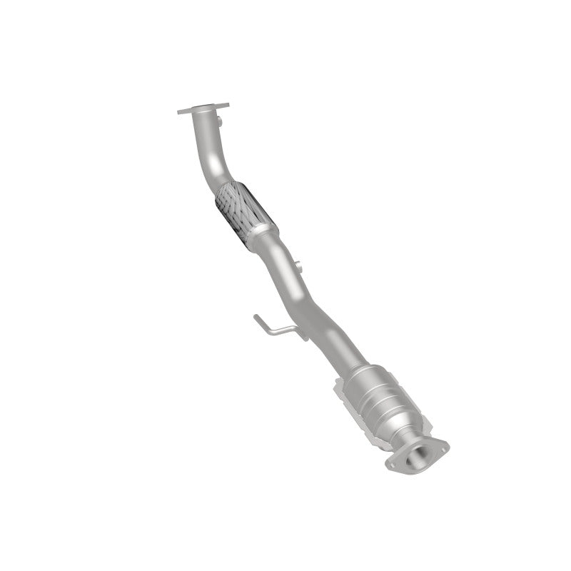 MagnaFlow 49988 oem grade direct-fit catalytic converter, rear three-quarter view of the turntable spin