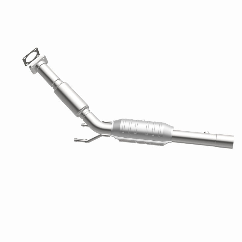MagnaFlow 49990 oem grade direct-fit catalytic converter, side view of the turntable spin