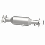 MagnaFlow 49258 oem grade direct-fit catalytic converter, side view of the turntable spin