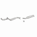 MagnaFlow 23817 epa direct-fit catalytic converter, front three-quarter view of the turntable spin