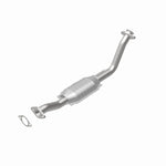 MagnaFlow 93367 epa direct-fit catalytic converter, rear view of the turntable spin