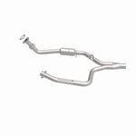 MagnaFlow 23476 hm grade direct-fit catalytic converter, side view of the turntable spin