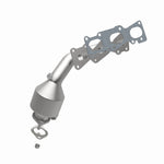 MagnaFlow 52310 oem grade manifold converter, opposite side view of the turntable spin