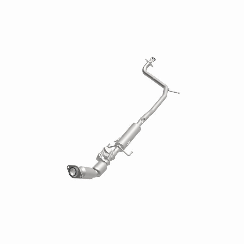 MagnaFlow 280460 oem grade direct-fit catalytic converter, opposite front three-quarter view of the turntable spin