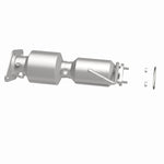 MagnaFlow 52855 oem grade direct-fit catalytic converter, side view of the turntable spin