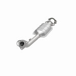 MagnaFlow 24417 hm grade direct-fit catalytic converter, opposite front three-quarter view of the turntable spin