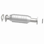 MagnaFlow 49569 oem grade direct-fit catalytic converter, side view of the turntable spin