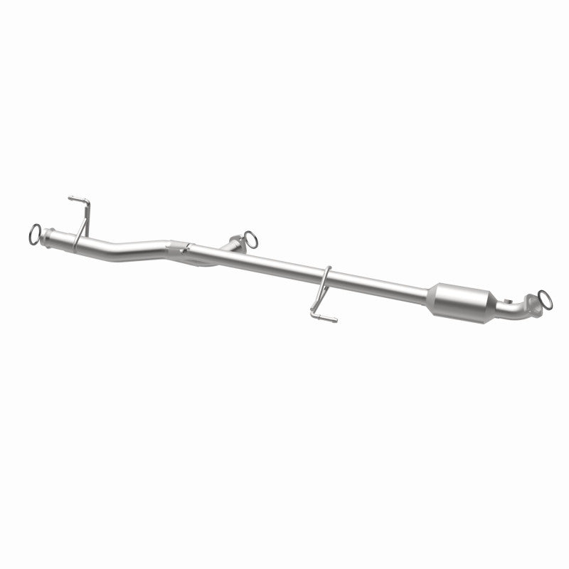 MagnaFlow 52573 oem grade direct-fit catalytic converter, opposite rear three-quarter view of the turntable spin