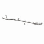 MagnaFlow 52573 oem grade direct-fit catalytic converter, opposite rear three-quarter view of the turntable spin