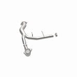 MagnaFlow 21-521 oem grade direct-fit catalytic converter, opposite side view of the turntable spin