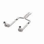 MagnaFlow 52099 oem grade direct-fit catalytic converter, opposite front three-quarter view of the turntable spin
