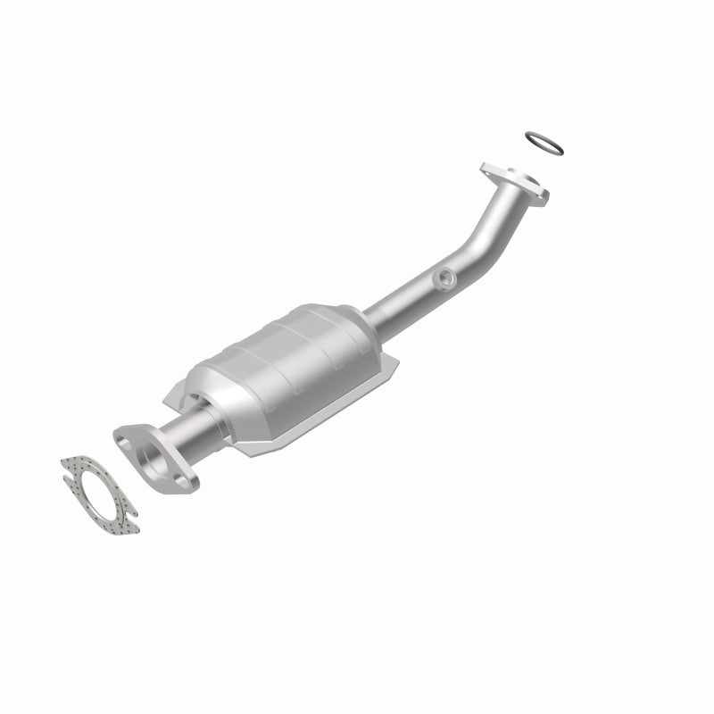 MagnaFlow 24417 hm grade direct-fit catalytic converter, rear view of the turntable spin