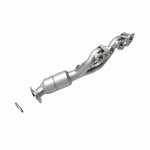 MagnaFlow 5531868 carb manifold converter, rear view of the turntable spin