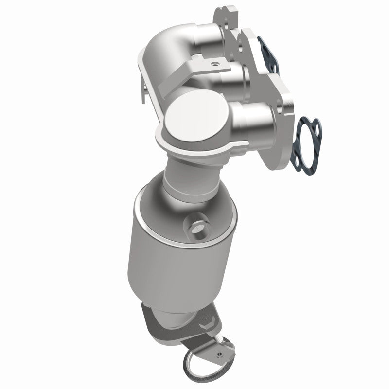 MagnaFlow 452468 carb manifold converter, opposite side view of the turntable spin