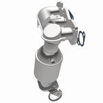 MagnaFlow 452468 carb manifold converter, opposite side view of the turntable spin