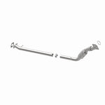 MagnaFlow 23795 hm grade direct-fit catalytic converter, opposite rear three-quarter view of the turntable spin