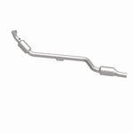 MagnaFlow 24536 hm grade direct-fit catalytic converter, side view of the turntable spin