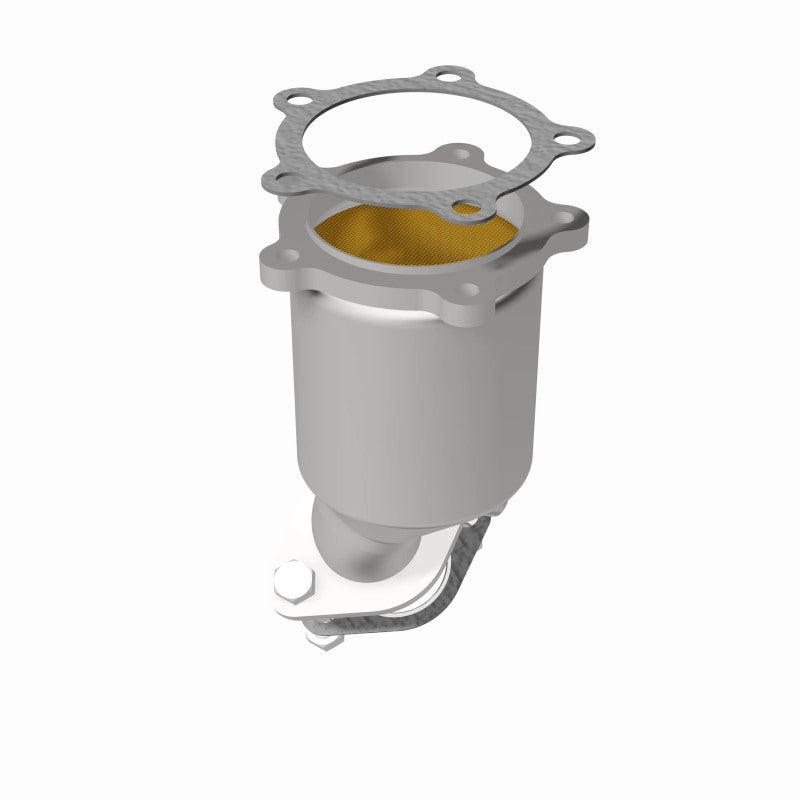 MagnaFlow 24243 hm grade direct-fit catalytic converter, opposite side view of the turntable spin