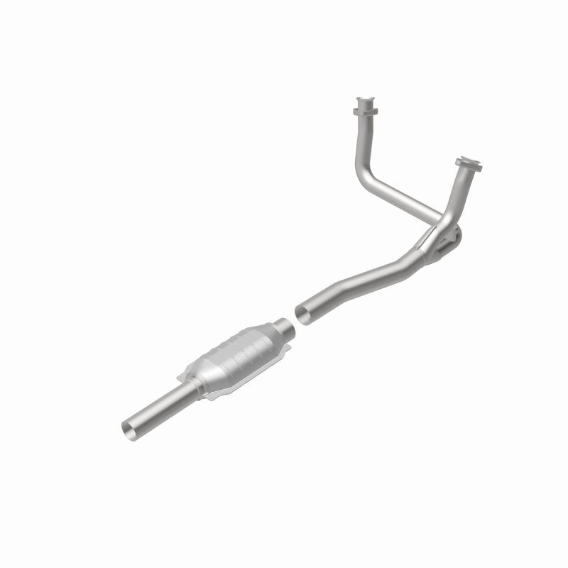 MagnaFlow 93307 epa direct-fit catalytic converter, rear view of the turntable spin