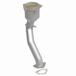 MagnaFlow 21-594 oem grade direct-fit catalytic converter, side view of the turntable spin