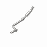 MagnaFlow 5561540 carb direct-fit catalytic converter, rear view of the turntable spin