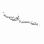 MagnaFlow 52086 oem grade direct-fit catalytic converter, side view of the turntable spin