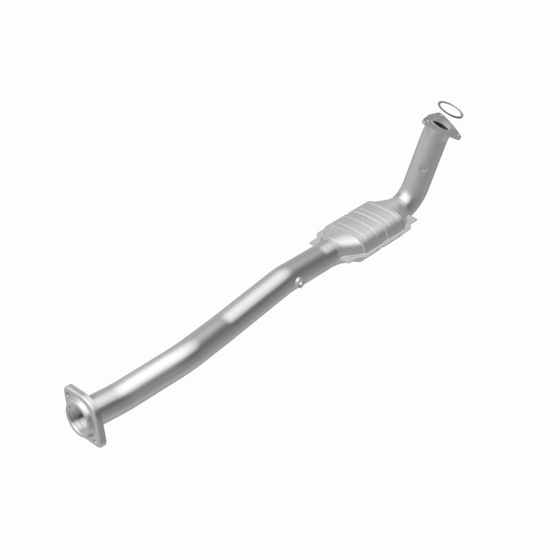 MagnaFlow 49641 oem grade direct-fit catalytic converter, rear view of the turntable spin