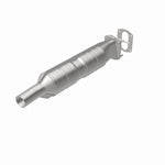 MagnaFlow 24161 hm grade direct-fit catalytic converter, rear view of the turntable spin