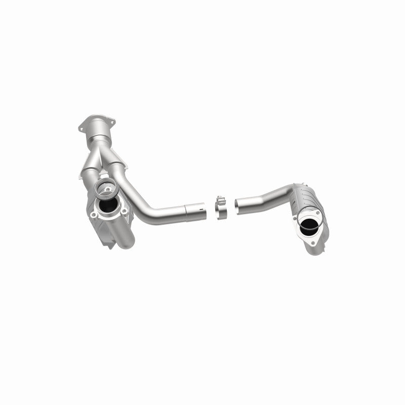 MagnaFlow 49650 oem grade direct-fit catalytic converter, opposite side view of the turntable spin