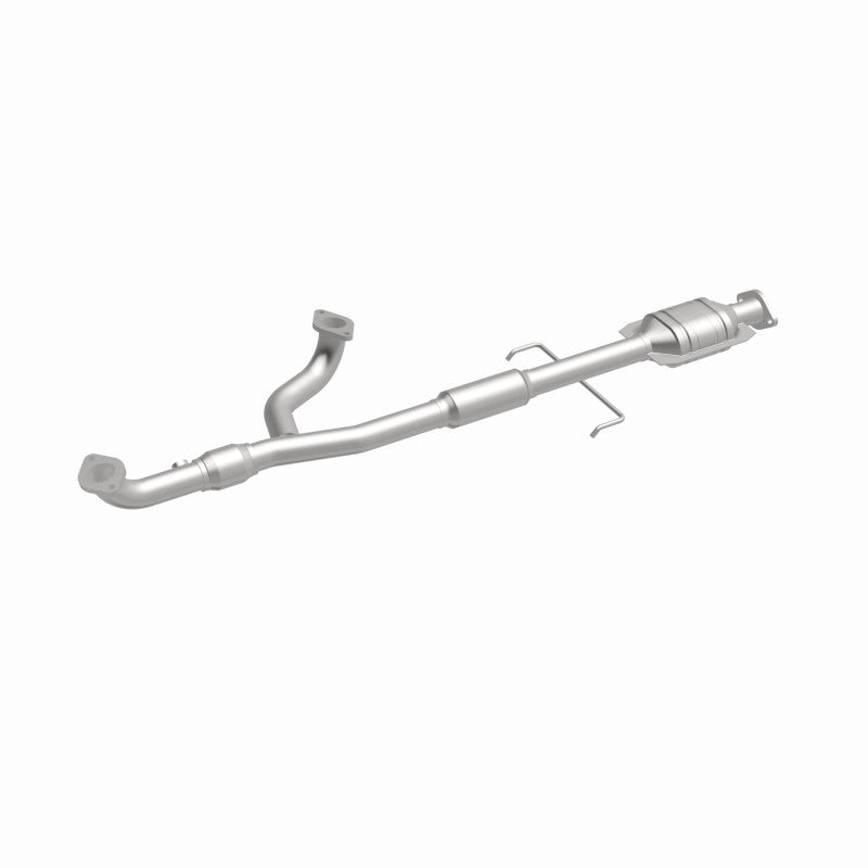 MagnaFlow 49453 oem grade direct-fit catalytic converter, front three-quarter view of the turntable spin